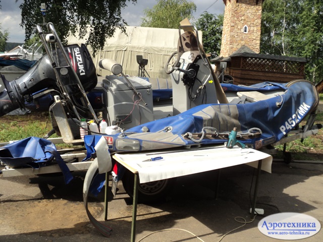 Ремонт пневмоконструкций, лодок, рибов