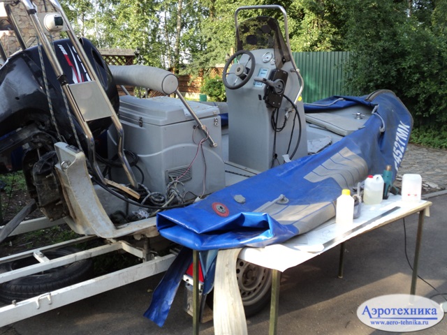 Ремонт пневмоконструкций, лодок, рибов